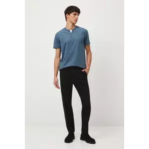 Medicine pantaloni culoarea negru, cu fason chinos imagine