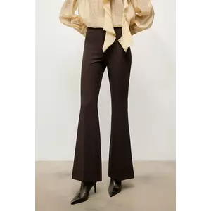 Answear.LAB pantaloni culoarea negru, evazati, high waist imagine