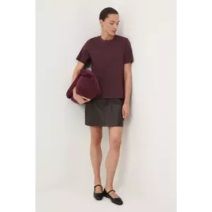 Medicine tricou din bumbac culoarea bordo imagine