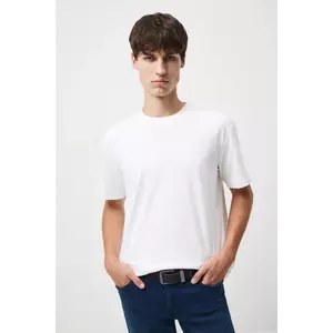 Medicine tricou din bumbac culoarea bej, neted imagine