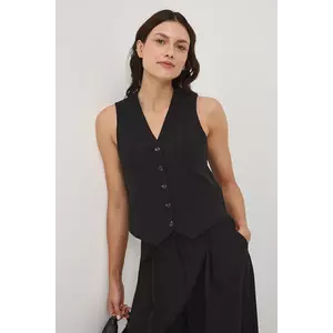 Medicine vesta culoarea negru, un singur rand de nasturi imagine