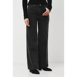 Medicine blugi din bumbac culoarea negru imagine