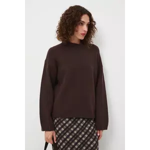 Medicine pulover culoarea maro, călduros imagine