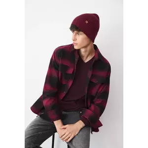 Medicine caciula culoarea bordo, din tesatura neteda imagine