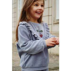 Konges Sløjd bluza copii WALLY FRILL SWEATSHIRT GOTS cu imprimeu, KS101731 imagine