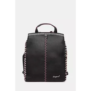 Desigual rucsac MANHATTAN PESPUNTES culoarea negru, mare, uni, 25WAKP17 imagine