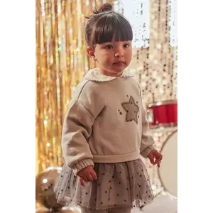 Mayoral rochie bebe culoarea gri, mini, evazați, 2912 imagine
