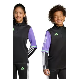 adidas Performance bluză copii culoarea negru, cu imprimeu, JY5965 imagine