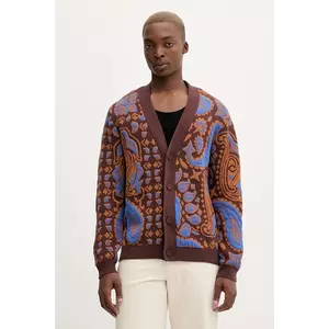 Desigual cardigan culoarea maro, 25WMJF12 imagine