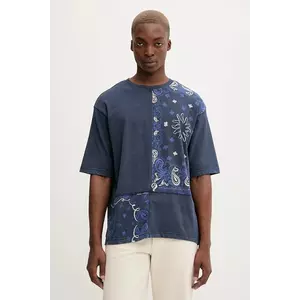 Desigual tricou din bumbac BACK CUTTING PAI cu imprimeu, 25WMTK37 imagine