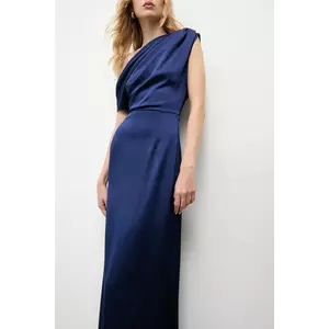 Answear.LAB rochie culoarea albastru marin, maxi, evazati imagine