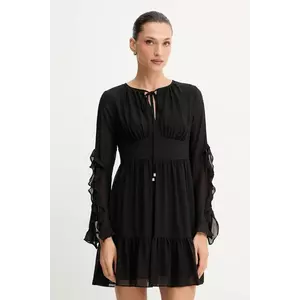 MICHAEL Michael Kors rochie culoarea negru, mini, evazați, MF583637R3 imagine