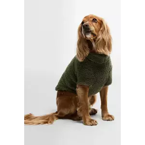 Barbour pulover pentru catel Brindle Fleece Dog Jumper culoarea verde imagine