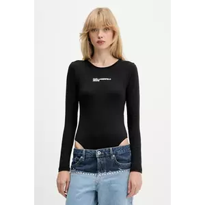 Karl Lagerfeld Jeans body culoarea negru, A4W17017 imagine