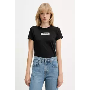 Karl Lagerfeld Jeans tricou din bumbac culoarea negru, A4W17002 imagine