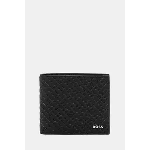 BOSS portofel de piele culoarea negru, 50548816 imagine