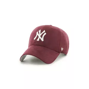 47 brand șapcă MLB New York Yankees culoarea bordo, B-BPSDE17USS-KM imagine
