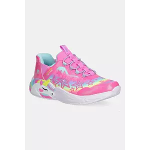 Skechers sneakers pentru copii UNICORN DREAMS - STARRY LITE culoarea roz, 302296L imagine