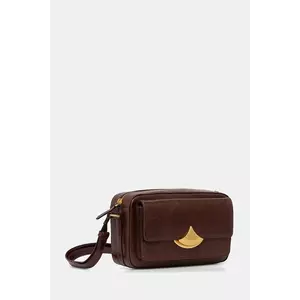 Sessun geantă de piele culoarea maro, 25102022 imagine