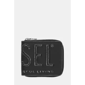 Diesel portofel DSL 3D DSL 3D- BI FOLD COIN ZI culoarea negru, X10007.P8078 imagine