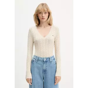 Hollister Co. pulover culoarea bej, light, KI350-5134 imagine