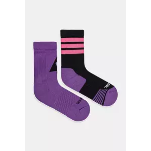 adidas Performance șosete PRIDE 2-pack culoarea violet, JN2686 imagine