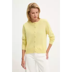 Answear.LAB cardigan din lana culoarea galben, light imagine