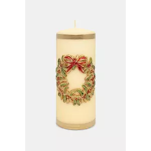 Affek Design lumânare decorativă 7 x 7 x 17, 5 cm culoarea bej imagine