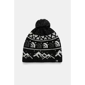 The North Face căciulă Cabin Ski Tuke culoarea negru, NF0A8CH0HNF1 imagine