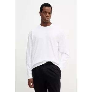 G-Star longsleeve din bumbac culoarea alb, uni, D26831.C336 imagine