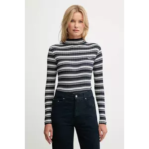 Pepe Jeans longsleeve culoarea bleumarin, cu turtleneck, PL5000040 imagine