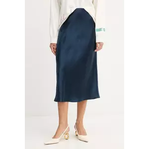 MM fustă ALESSIO culoarea bleumarin, midi, evazati, 2526106018600 imagine