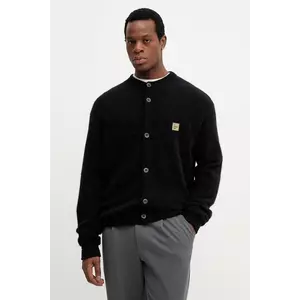 American Vintage cardigan din amestec de lână culoarea negru, MVITO19A imagine