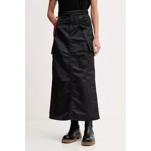 Alpha Industries fustă culoarea negru, maxi, drept, 258023.03 imagine