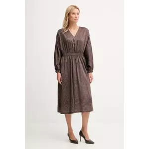 Joop! rochie culoarea maro, midi, evazați, 30048634 imagine