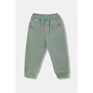 United Colors of Benetton pantaloni copii culoarea verde, uni, 4RHPGF021 imagine