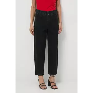 Medicine blugi din bumbac culoarea negru imagine