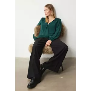 Medicine bluza culoarea verde, neted imagine