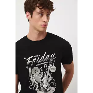 Medicine tricou din bumbac culoarea negru, cu imprimeu imagine