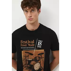 Medicine tricou din bumbac culoarea negru, cu imprimeu imagine