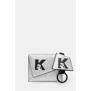 Karl Lagerfeld Jeans portofel + breloc culoarea argintiu, A4W32063 imagine