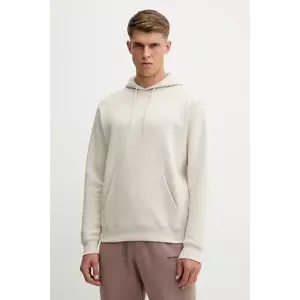 New Balance bluză culoarea bej, cu glugă, uni, MT41511TWF imagine