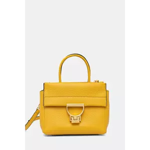 Coccinelle poșetă de piele ARLETTIS culoarea galben, MD5 18 02 01 imagine