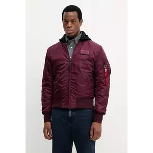 Alpha Industries geacă bomber culoarea bordo, de iarnă, 128113.608 imagine