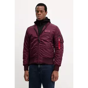 Alpha Industries geacă bomber culoarea bordo, de iarnă, 183110.608 imagine