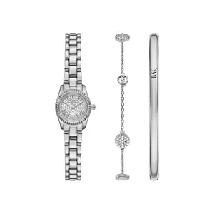 Michael Kors ceas și bratari culoarea argintiu, MK4948SET imagine