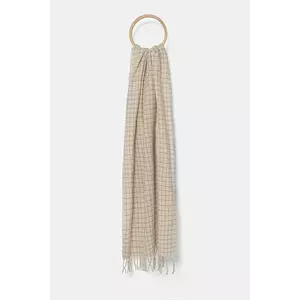 Morgan fular culoarea bej, cu model, 5TWIX imagine