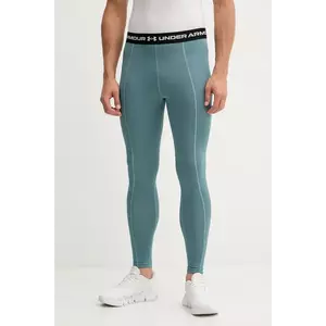 Under Armour leggins de antrenament Cold Weather Grid culoarea verde, uni, 6007128 imagine