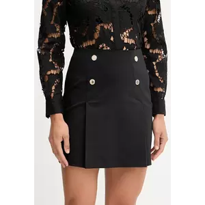 Morgan fustă culoarea negru, mini, evazați, JPALE imagine