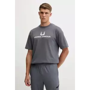 Under Armour tricou culoarea gri, cu imprimeu, 6005150 imagine